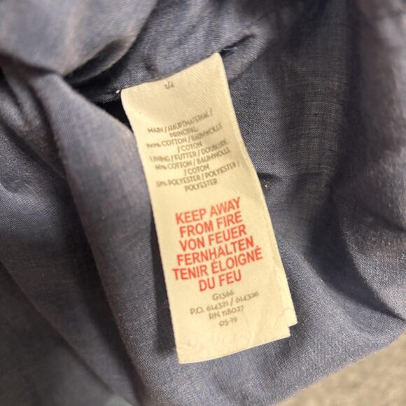 Mini Boden Dress Girls Size 8 9 Blue Chambray A Line Embroidered Long Sleeve - Picture 9 of 11